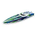 Offshore Spartan SR VXL 6S Rouge RTR - Traxxas 103076-4-GRN