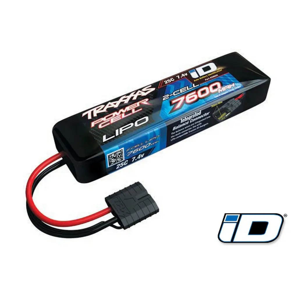 Batterie Lipo 7600mAh 7,4V 2 cellules 25C - Traxxas 2869X