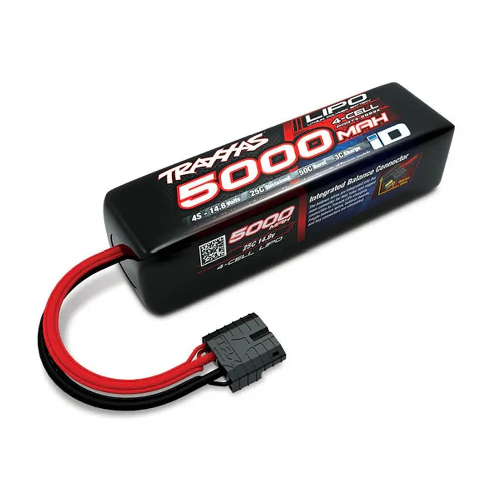 Batterie Lipo 5000 mAh 14,8 V 4 cellules 25 C (longue) - Traxxas 2889X