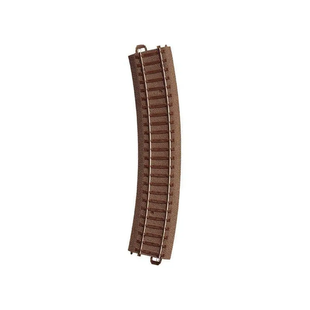 Rail courbe R2 24,3° Trix 62224 - Rayon 437,5 mm - HO : 1/87 - Code 83 - Voie C