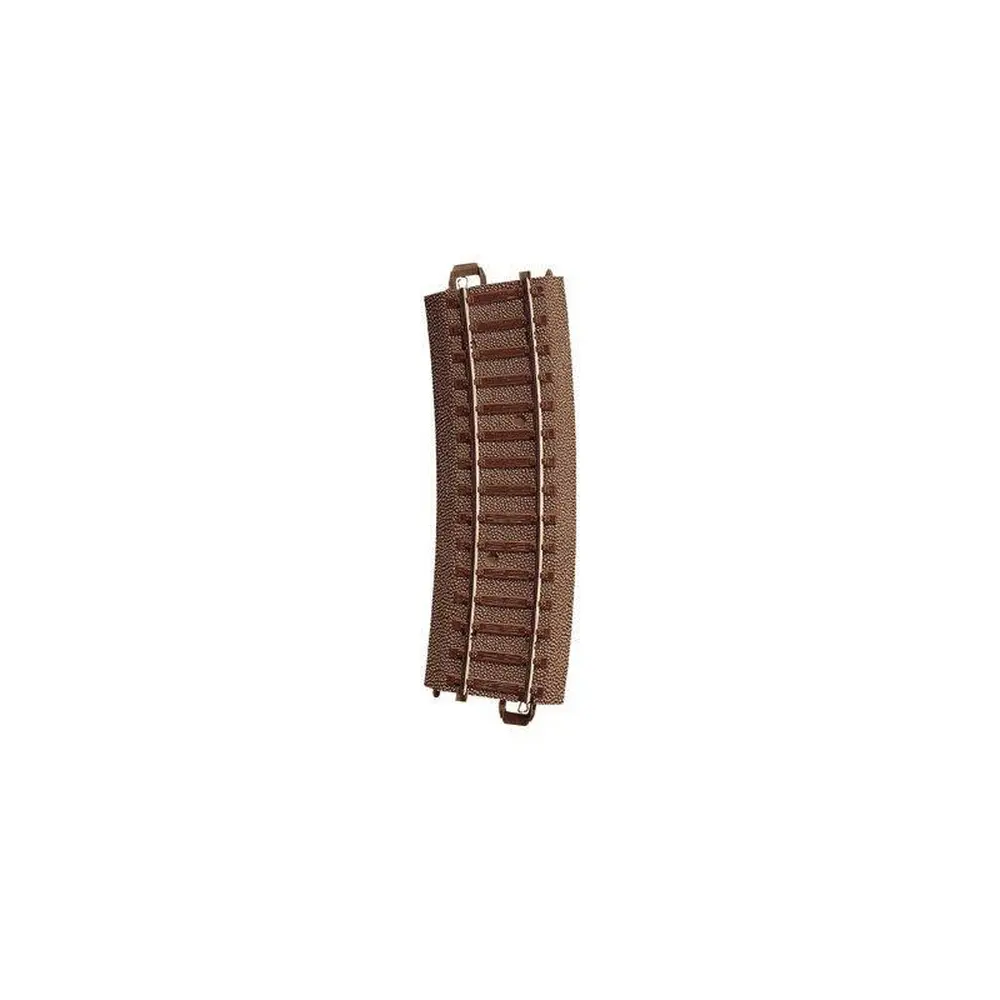Rail courbe R2 15° Trix 62215 - Rayon 437,5 mm - HO : 1/87 - Code 83 - Voie C
