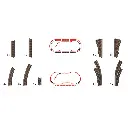 Grand coffret de voies C1 Trix 62900 - HO : 1/87 - Code 83 - Voie C