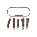 Grand coffret de voies C2 Trix 62902 - HO : 1/87 - Code 83 - Voie C