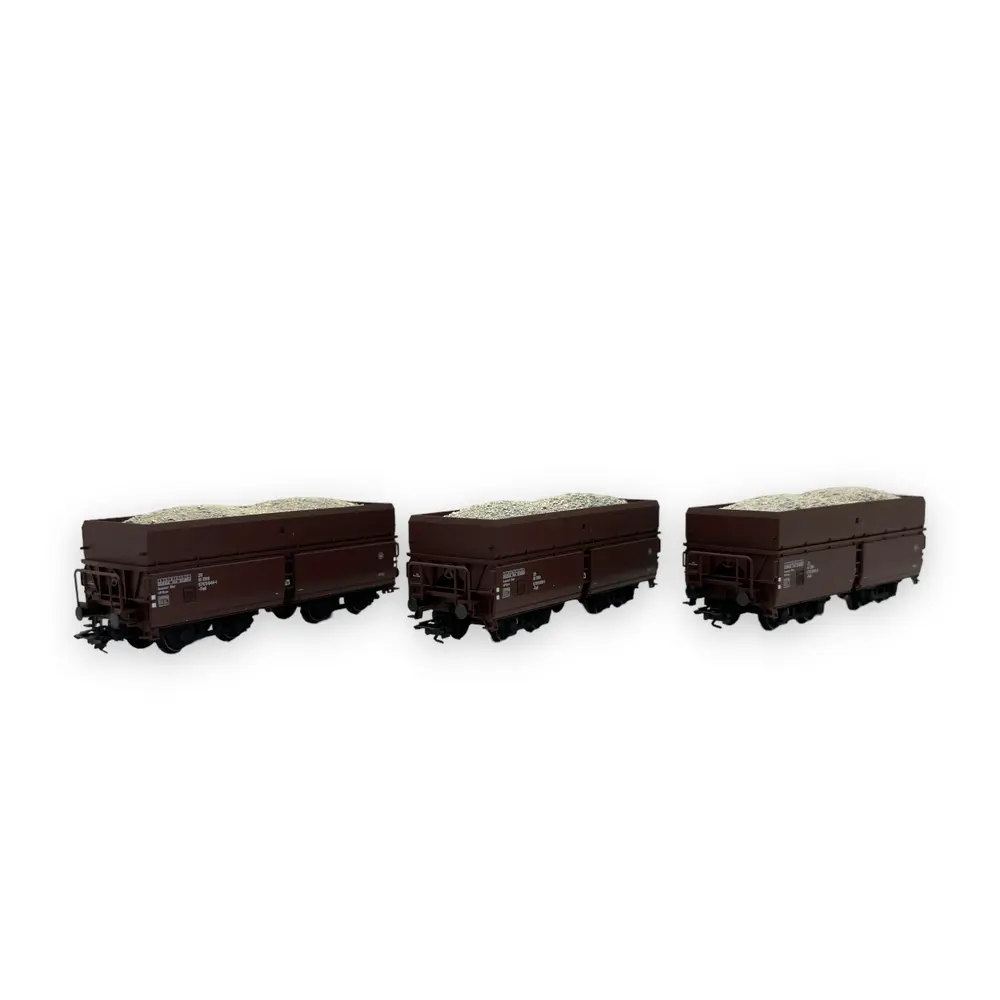 Coffret de 3 wagons à déchargement automatique - Trix 24121 - HO 1/87 - OBB - Ep IV - 2R