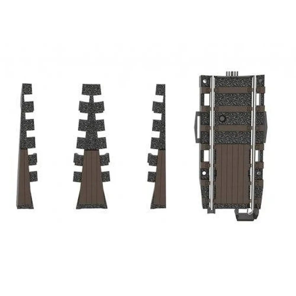 Lot de 3 extensions pour pont tournant voie C - HO 1/87 - Trix 66871