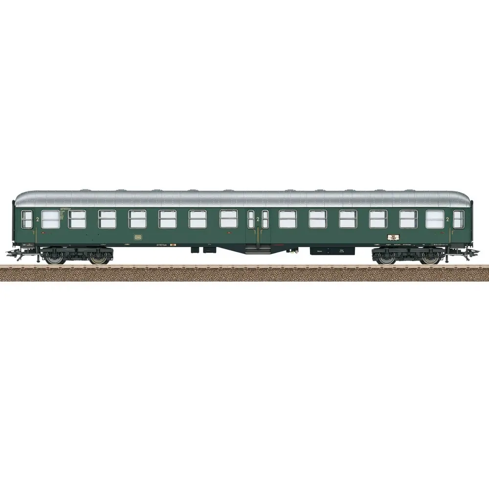 Voiture voyageur 2nd classe verte B4ym(b)-51 TRIX 23166 - DB - HO 1/87 - EP III