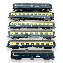Coffret 6x voitures Pullman EDELWEISS ép II - HO 1/87 - TRIX 26470 - JMR