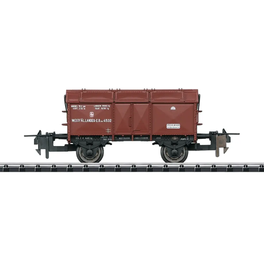 Wagon de transport de chaux KK15 - Trix 31167 - HO 1/87 - DB - EP III - 2R