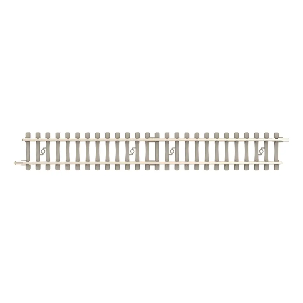 Rail droit traverses béton - Minitrix 14593 - N 1/160 - Code 60 - Longueur 108,4mm - 2R