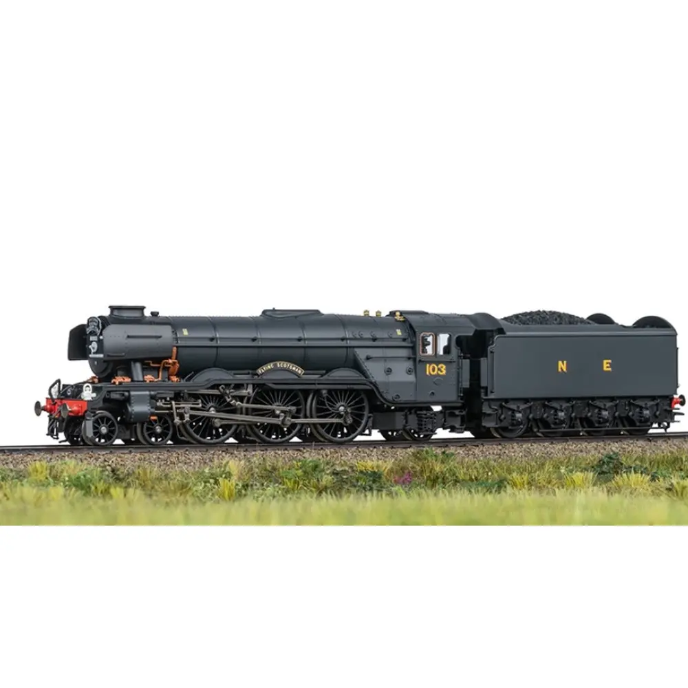 Locomotive à vapeur de classe A3 « Flying Scotsman » - Trix 22885 - HO 1/87 - EP VI - DCC Son et fumigène - 2R