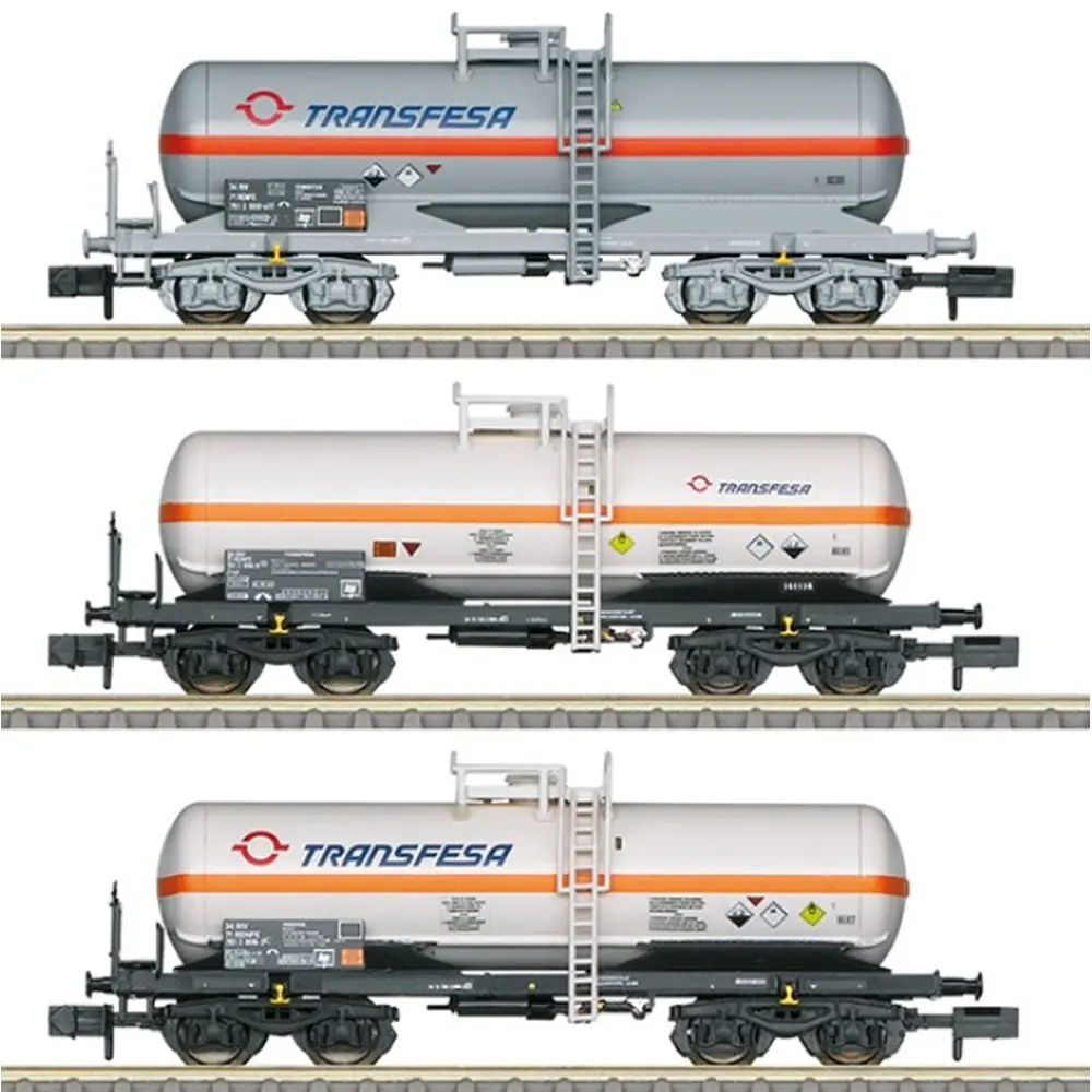 Coffret de wagons-citernes "TRANSFESA" - TRIX 18267 - N 1/160 - EP V - 2R