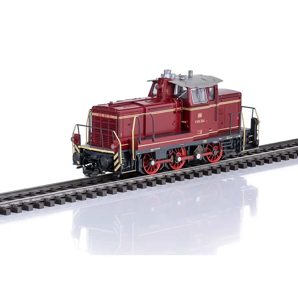 Locomotive diesel V 60 - TRIX T25600 - DB - HO 1/87 - EP. III - Digital sound - 2R