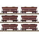 Coffret de wagons à déchargement automatique Falns 182 - Trix T24182 - DB AG - HO 1/87 - EP. VI - 2R