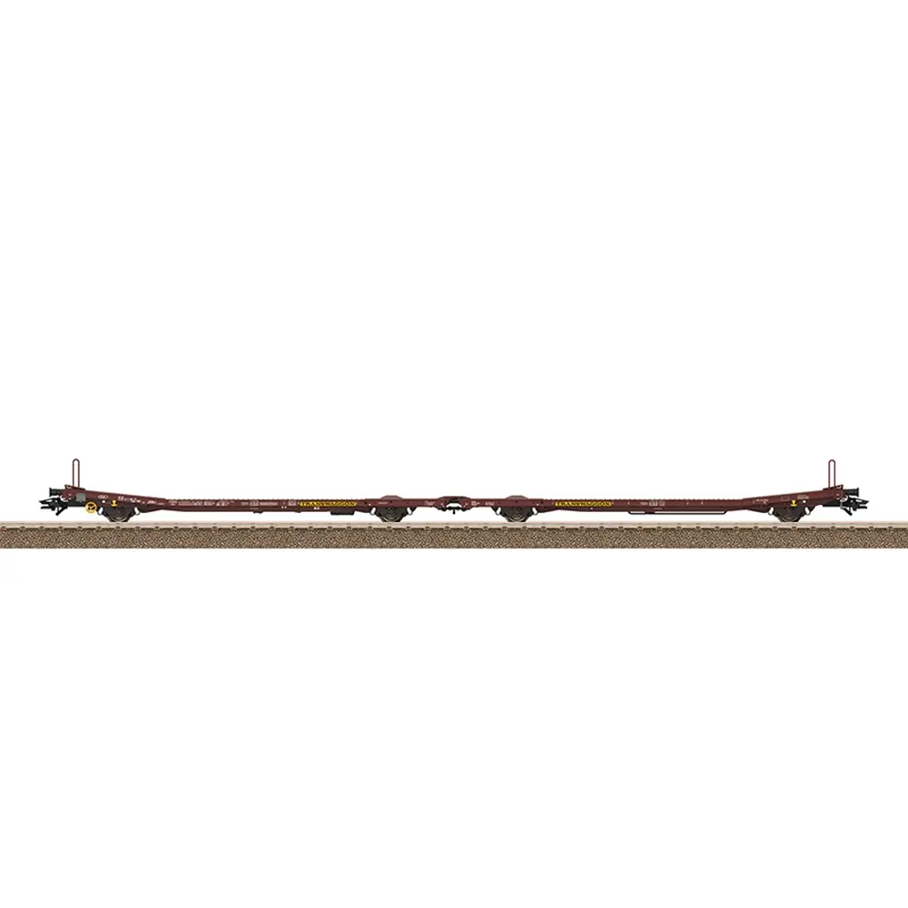 Coffret de wagons plats Laads 800B - Trix T24429 - HO 1/87 - EP. V - 2R