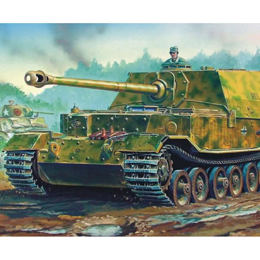 Chasseur de chars allemand - Elefant - Trumpeter 07204 - 1/72