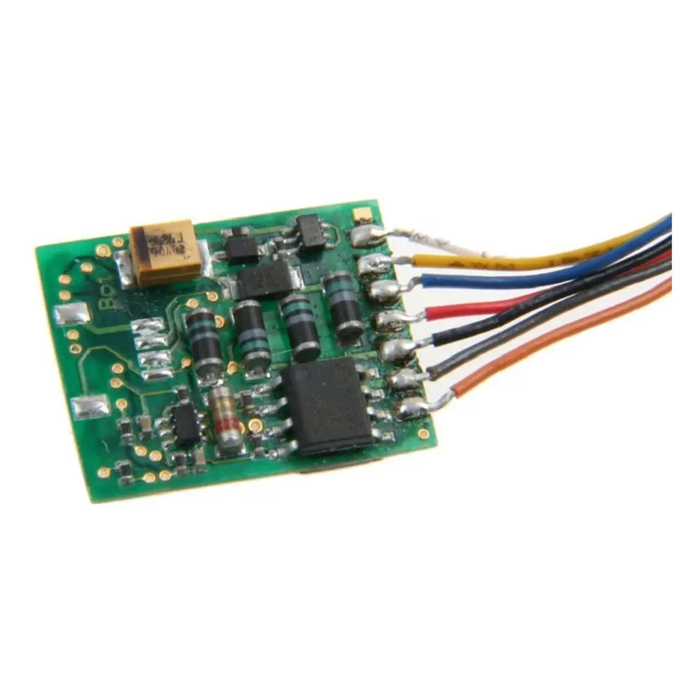 Décodeur 0.65 ampères avec régulation de charge, temporisation et RailCom avec prise d'interface NEM 652 - Uhlenbrock 74320