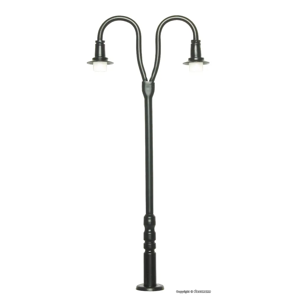 Lampadaire Double - Hauteur 85mm - Viessmann 6041 - HO: 1/87