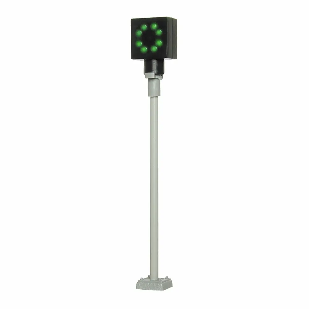 Signal de départ, éclairé, hauteur : 65 mm - Viessmann 4518 - HO 1/87