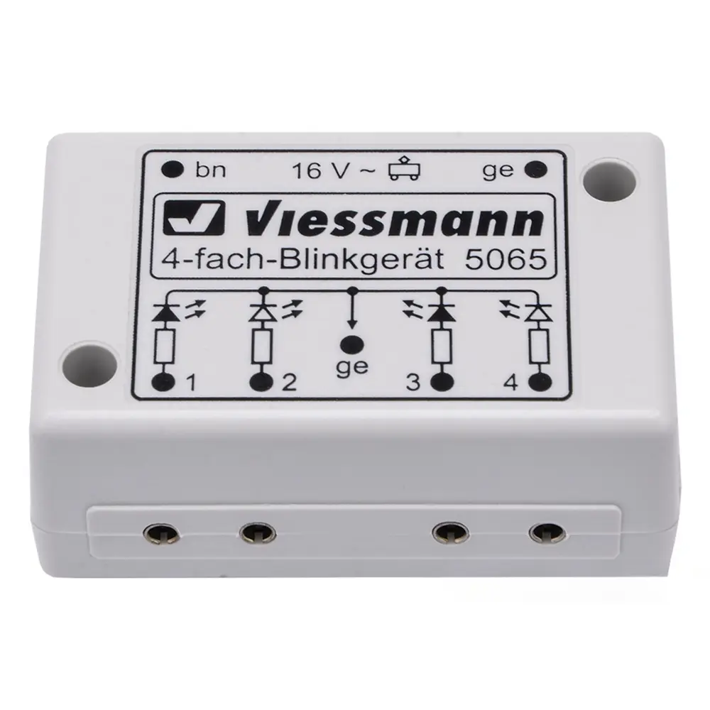 Boîtier électronique de clignotant quadruple pour croix de Saint-André - Viessmann 5065 - HO 1/87 et N 1/160