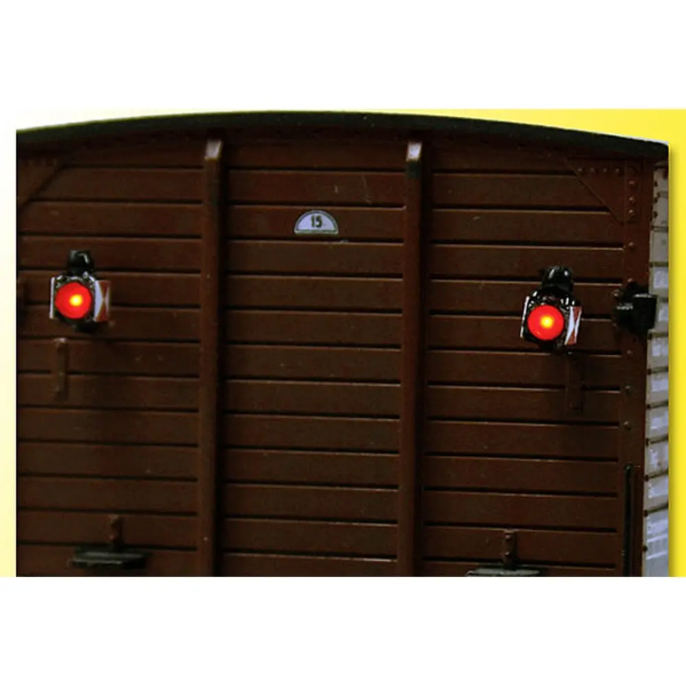 Lanternes de Queue des Trains avec LED - VIESSMANN 5069 - HO : 1/87