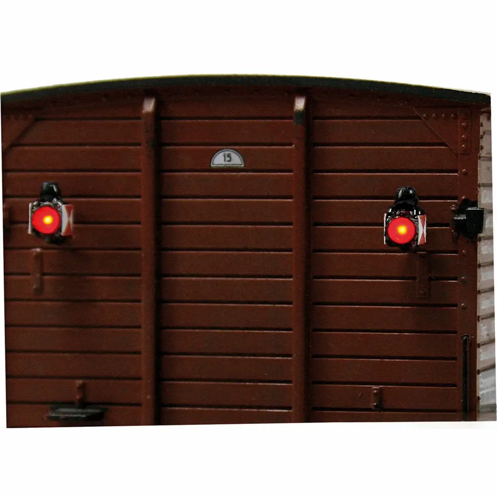 Lanternes de Queue des Trains avec LED - Viessmann 5069 - HO 1/87