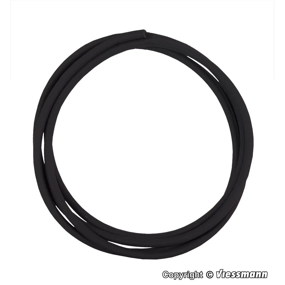 Gaine Thermorétractable Noir - 40cm - Diamètre Intérieur 1.2mm - Viessmann 6816 - Toutes Echelles