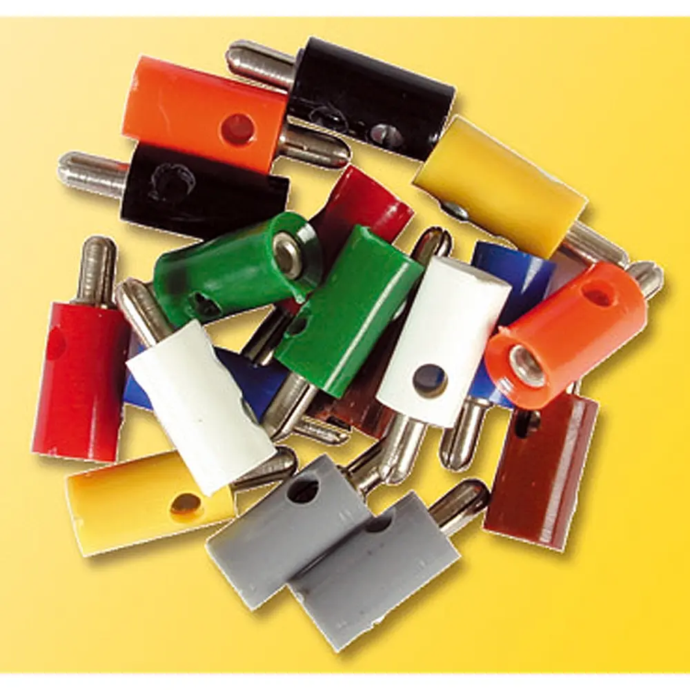 Sachets de 10 Fiches Mâles - Rouge - VIESSMANN 6871 - Universelle