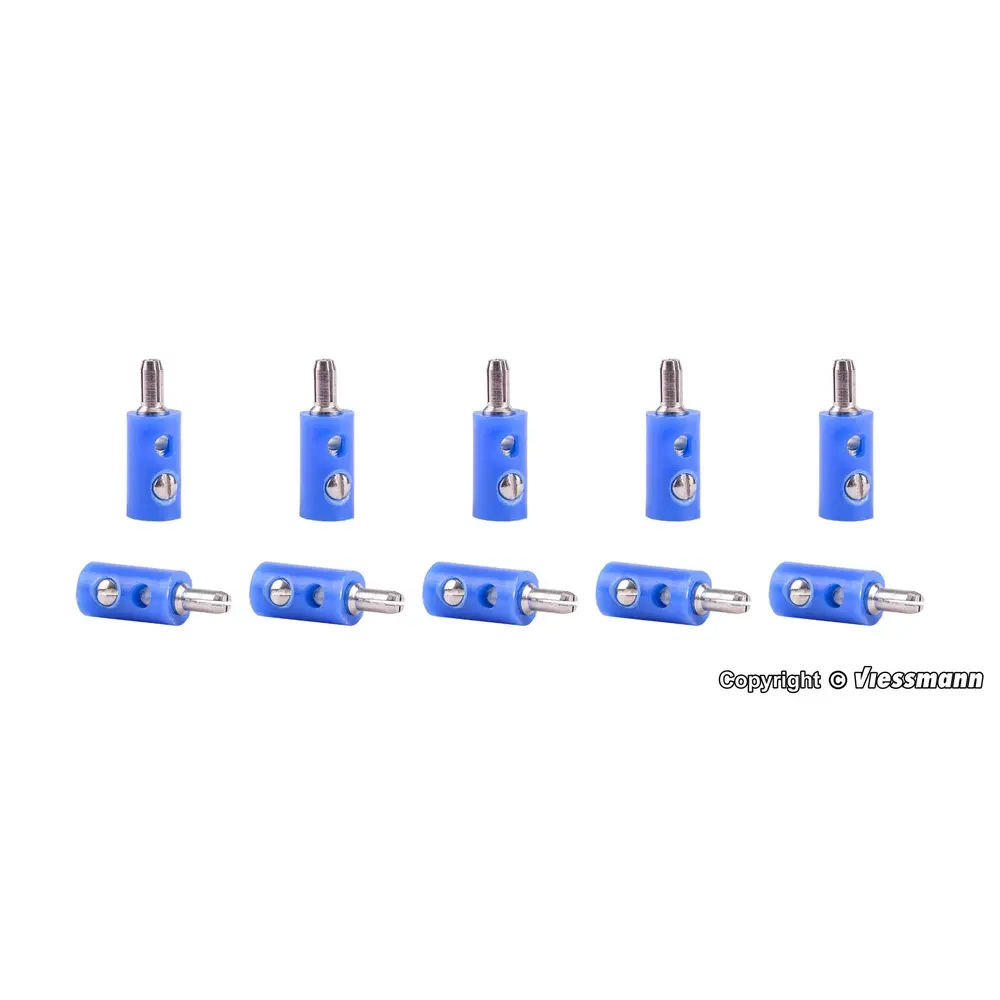 Bouchon cruciforme bleu, 10 pièces - Viessmann 6874