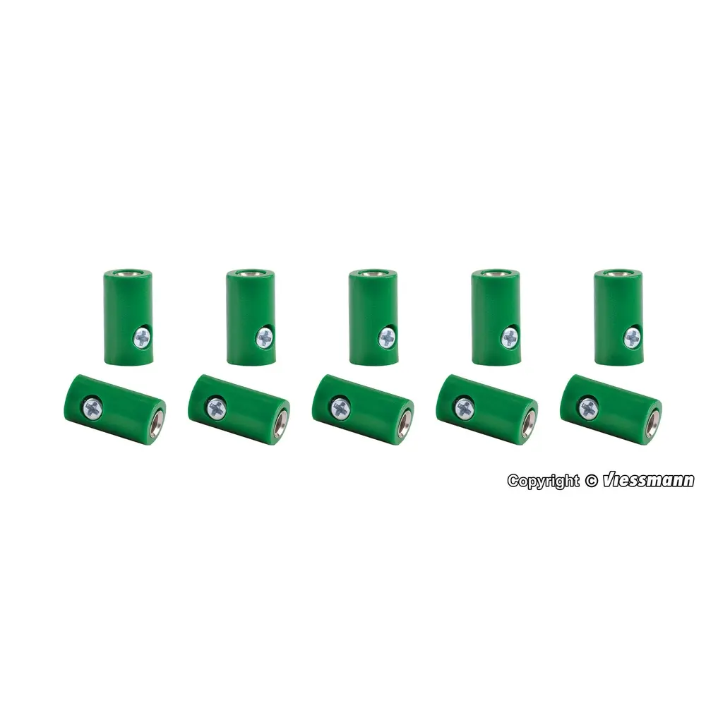 Lot de 10 Manchons - Vert - Viessmann 6881 - Toutes Echelles