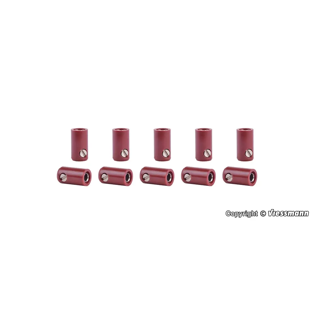 Lot de 10 Manchons - Marron - Viessmann 6882 - Toutes Echelles