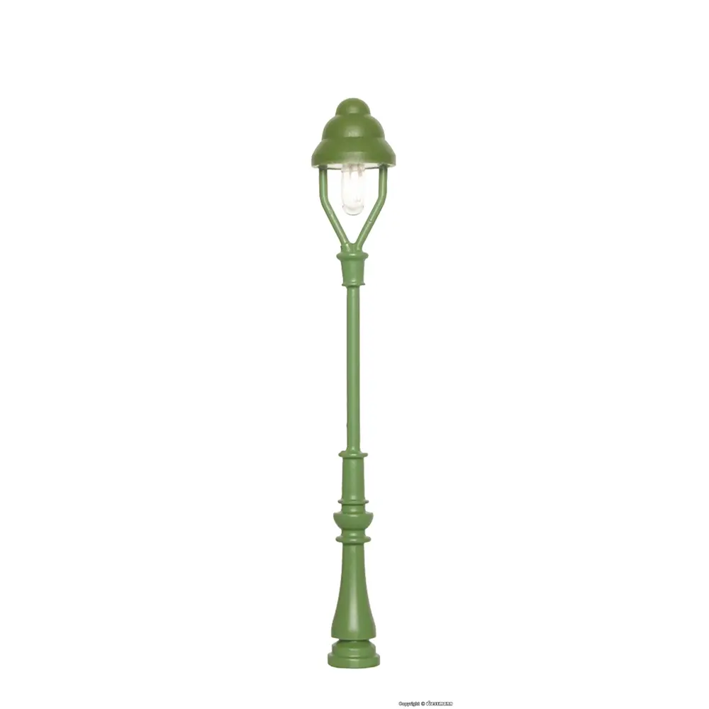 Lanterne à gaz Viessmann 6011 standard verte - HO 1/87 - hauteur 56 mm