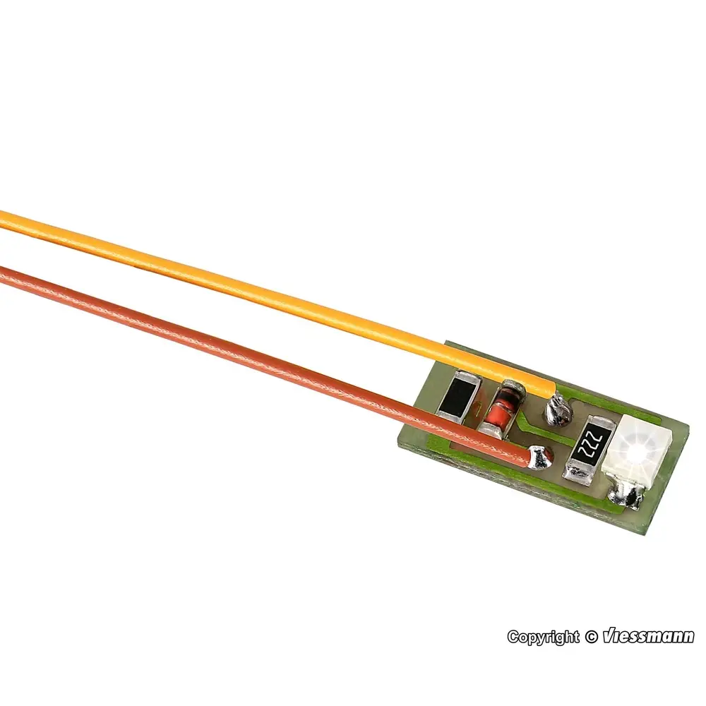 Set de 10 éclairages LED pour maison Viessmann 6008 - HO 1/87 - Précablées