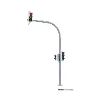 lot de 2 feux routiers arqués avec feu piétons LED VIESSMANN 5094 - HO 1/87