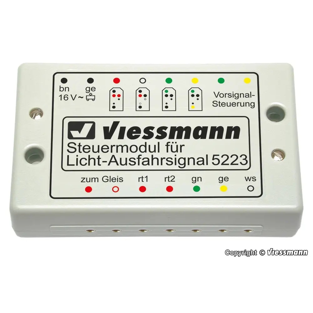 Module de commande pour signal lumineux de sortie - 4 aspects - VIESSMANN 5223