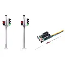 Lot de 2 Feux de signalisation piétons Viessmann 5095 - HO 1/87 - EP III / IV