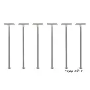 Lot de 6 lampes de quai à 2 LED blanches VIESSMANN 63646 - HO 1/87