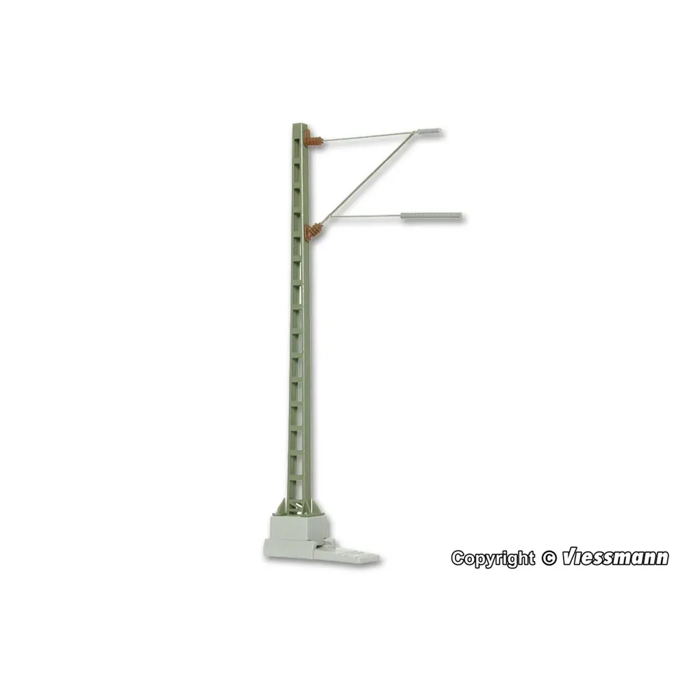 Mât ligne avec bras d'extension VIESSMANN 4110 - HO 1/87
