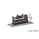 Grill : bœuf tournant / braises incandescentes, avec chef - VIESSMANN 1552 - HO 1/87