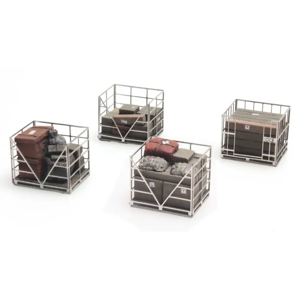 Palettes à cages métalliques - Artitec 387.222 - HO 1/87