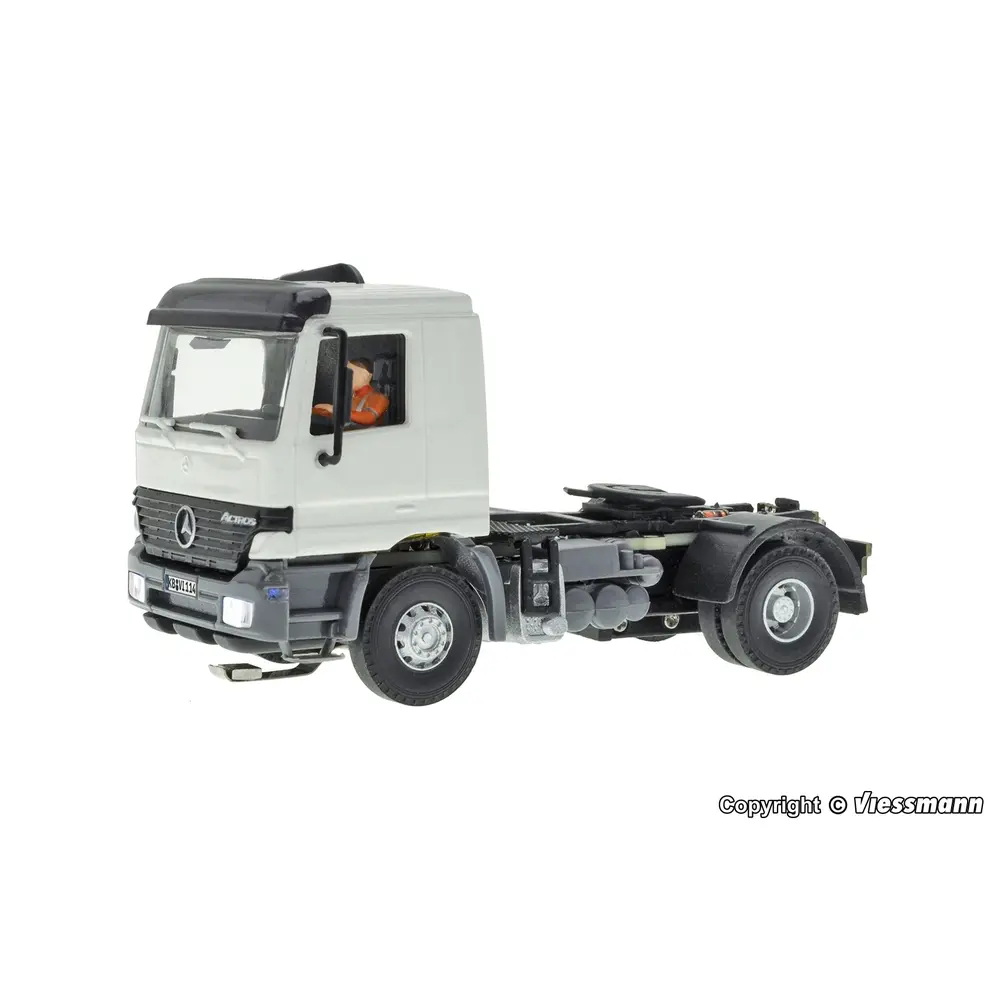 Camion semi-remorque MB ACTROS à 2 essieux, modèle de base fonctionnel - Viessmann 8114 - HO 1/87