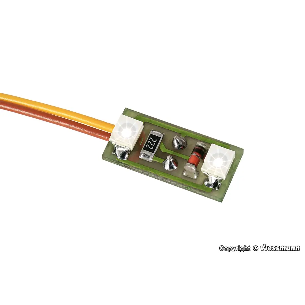 Éclairage de maison, 2 LED blanches, 3 pièces - VIESSMANN 6018