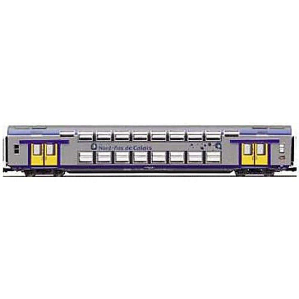 Voiture seconde classe VB2N livrée NORD PAS DE CALAIS avec logo TER