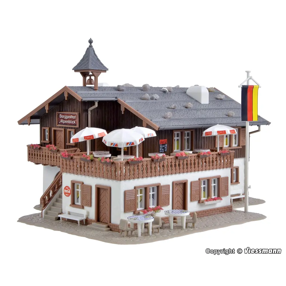 Restaurant en zone alpine - Vollmer 43706 - HO 1/87
