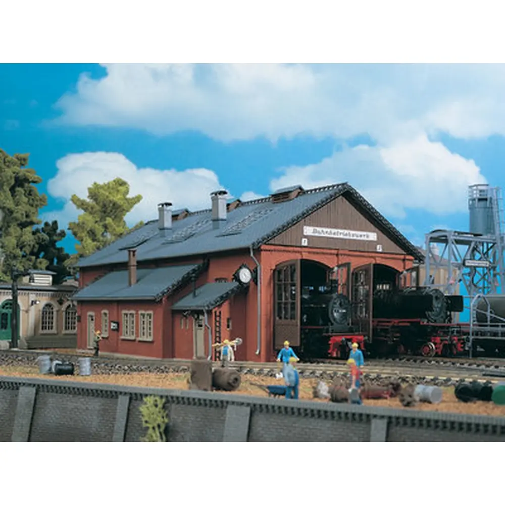 Remise à locomotives double - VOLLMER 45753 - HO 1/87