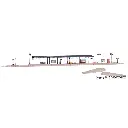 Quai de gare Baden-Baden extensible VOLLMER 43559 - HO 1/87