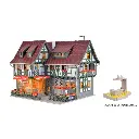 Pâtisserie et Glacier, aménagement intérieur et éclairage LED - VOLLMER 43683 - HO 1/87