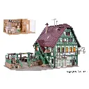 Auberge avec boucherie, aménagement intérieur / éclairage LED VOLLMER 43736 - HO