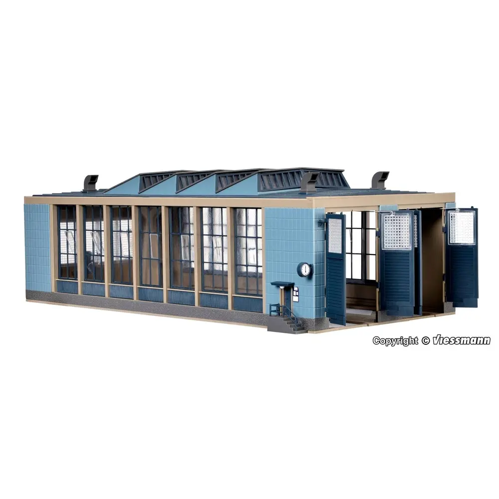 Hangar à Locomotives Electriques 2 Voies - Vollmer 45765 - HO : 1/87