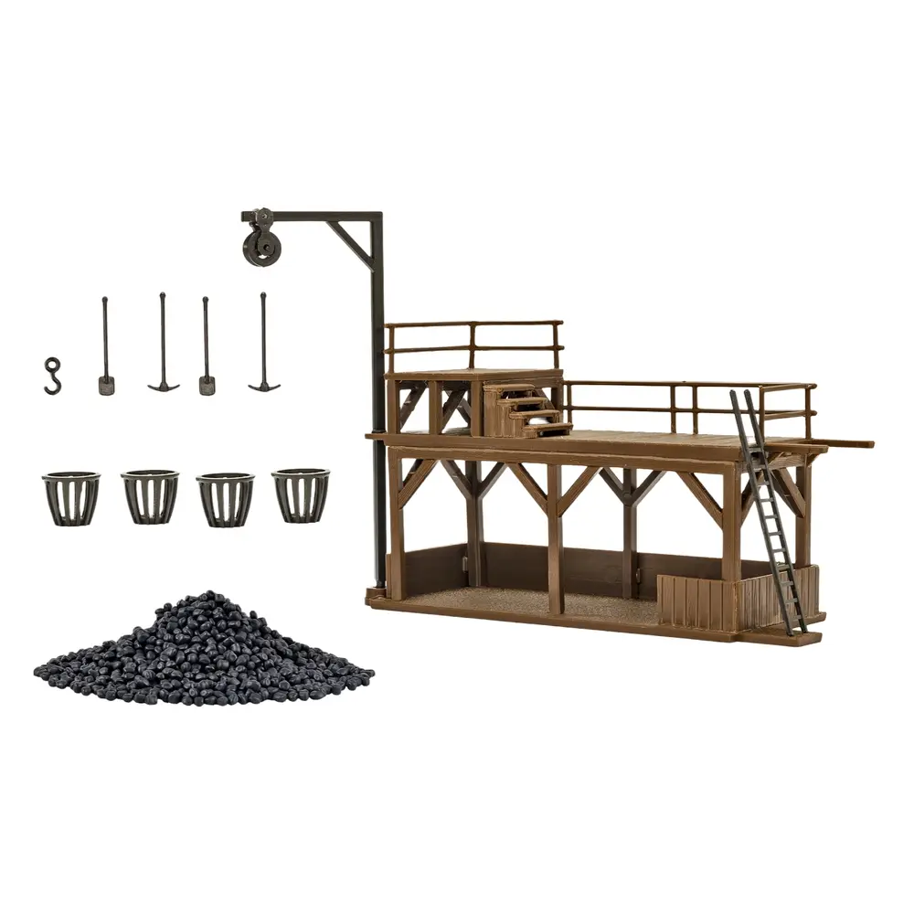 Installation ferroviaire de charbon - Vollmer 45773 - HO 1/87 - 94 x 34 x 78 mm