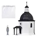 Chapelle miniature en kit - Vollmer 47612 - N 1/160 - 55 x 75 x 103 mm